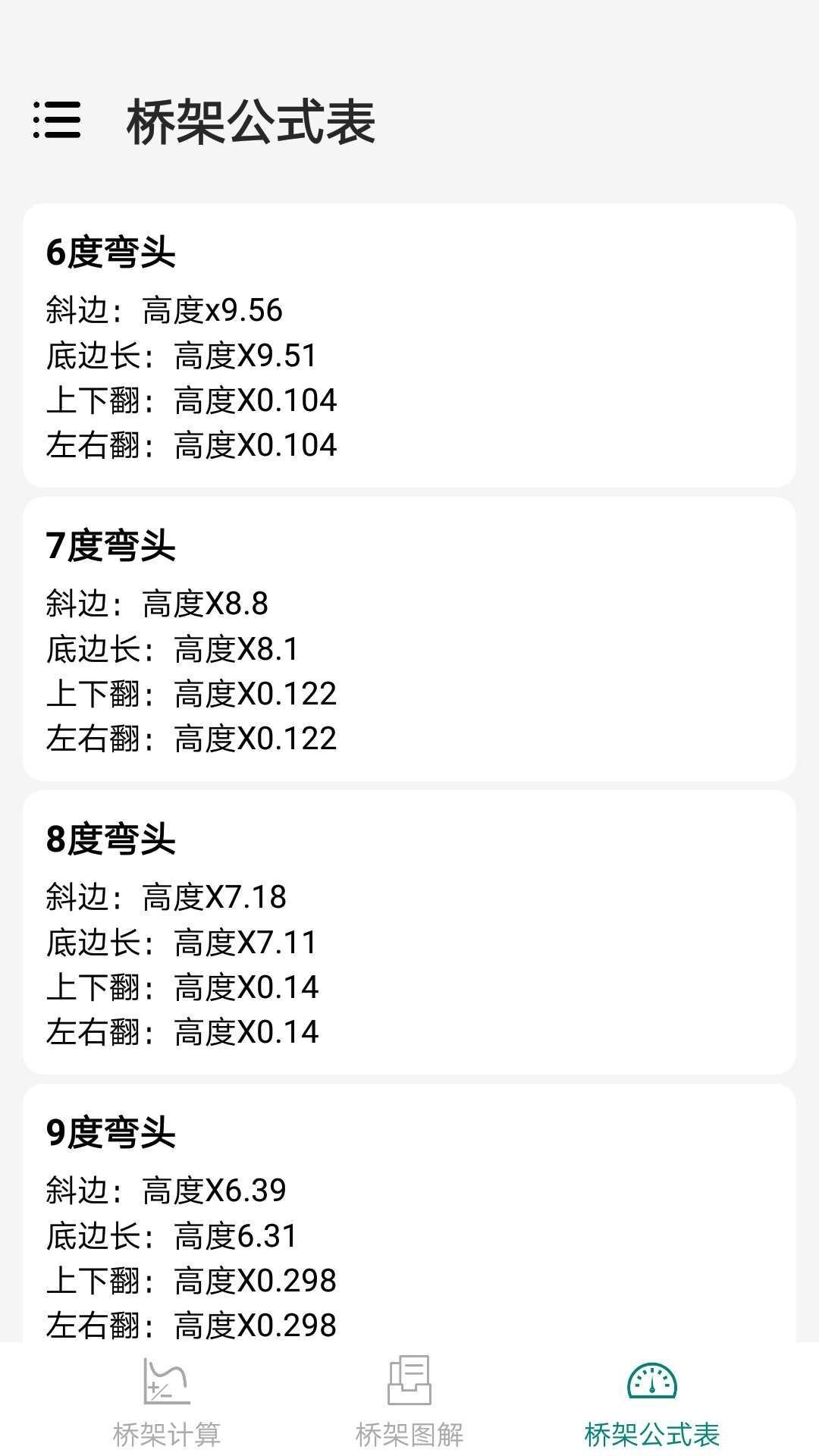 桥架弯头计算器app