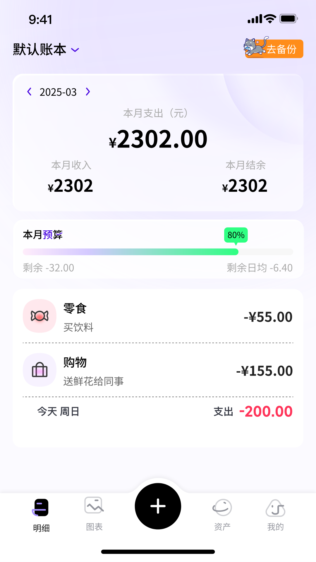 花喵记账app